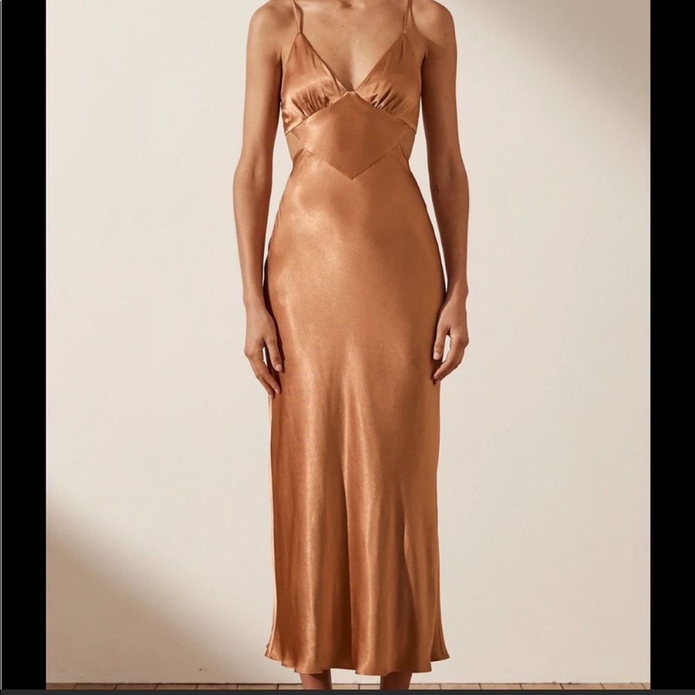 Shona Joy La Lune Backless Midi Dress - Size 6